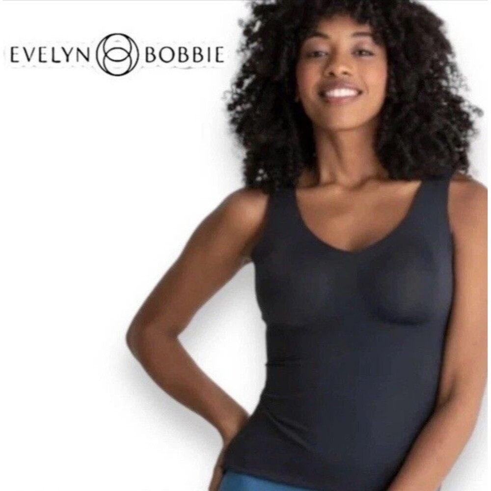 Evelyn & Bobbie Defy Bra Tank Black XS Wireless Seamless Support Top NWT No Pad